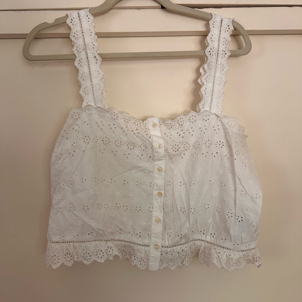GAP x Doen White Eyelet Blouse